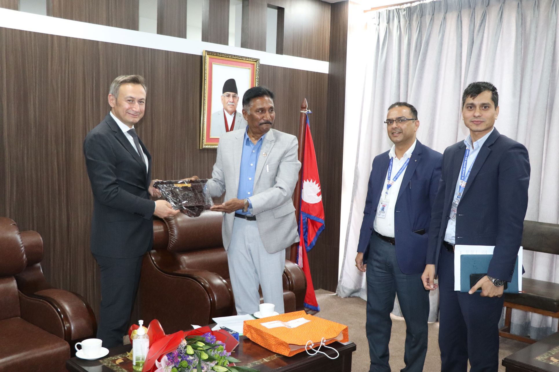 image for Courtesy meeting between Hon. Minister Sharad Singh Bhandari and ILO Country Director Numan Ozcan
